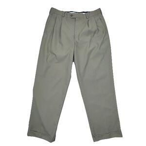 Pro Tour Golf Tan Pants Size 36x30 Pleated Cuffed